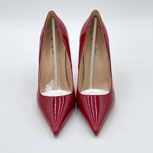 Red Patent Leather Heels - Picture 3 of 6